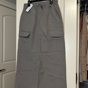 PacSun Gray Maxi Skirt